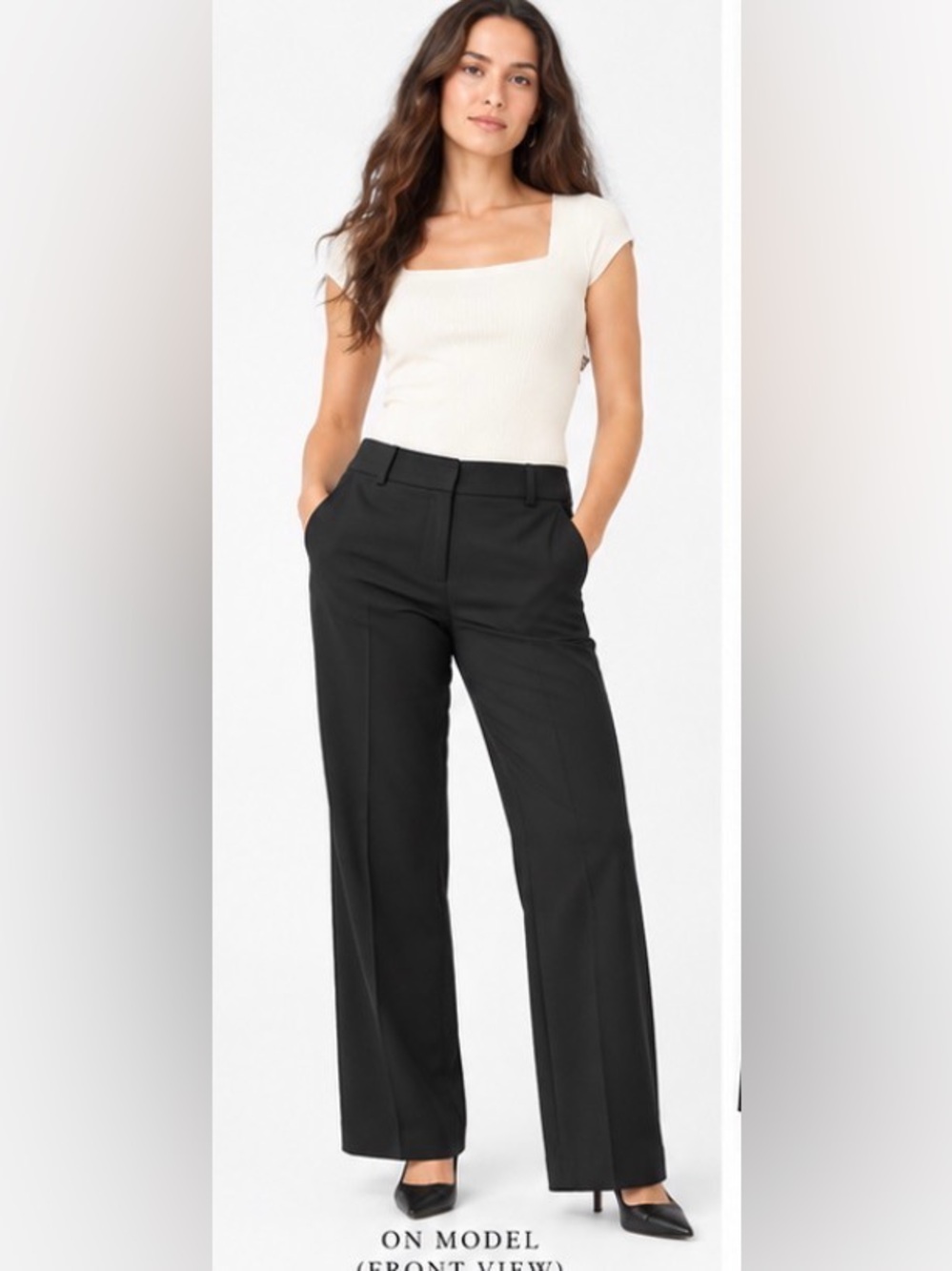 Banana Republic Black Tailored Dress Pants Women’s Size 4 Straight Leg stretch